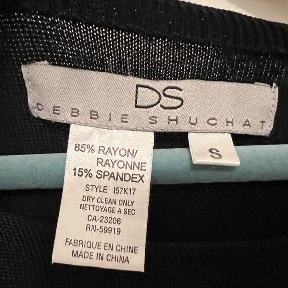 Debbie Shuchat Montreal Designer Hand Beaded Vintage Black Top 3/4 Length Sleeve - Picture 3 of 9